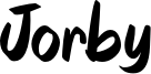 Jorby Font