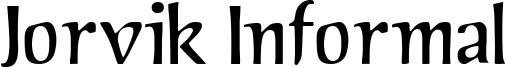 Jorvik Informal Font