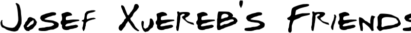 Josef Xuereb s Friends - Bold Italic.ttf