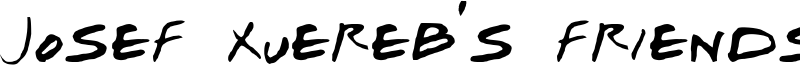 Josef Xuereb s Friends - Italic.ttf