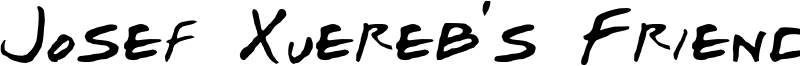 Josef Xuereb's Friends Font