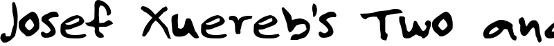 Josef Xuereb's Two and a Half Men Font