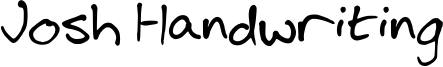 Josh Handwriting Font