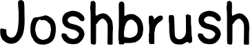 Joshbrush Font