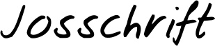 Josschrift Font