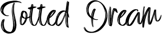 Jotted Dream Font