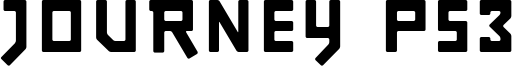Journey PS3 Font