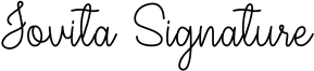 Jovita Signature Font