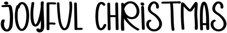 Joyful  Christmas Font