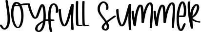 Joyfull Summer Font