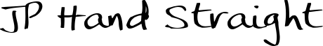JP Hand Straight Font