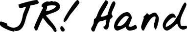 JR! Hand Font