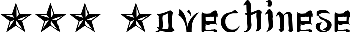 JSA Lovechinese Font
