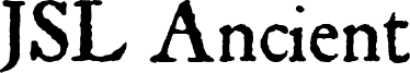 JSL Ancient Font