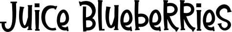 Juice Blueberries Font