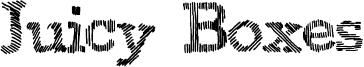 Juicy Boxes Font