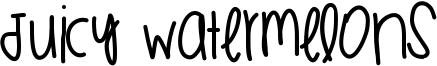 Juicy Watermelons Font
