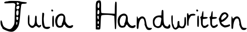 Julia Handwritten Font