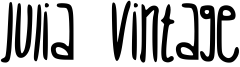 Julia Vintage Font