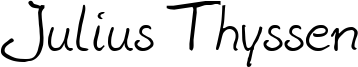 Julius Thyssen Font