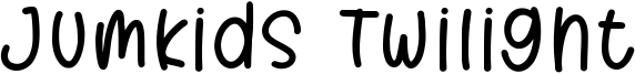 Jumkids Twilight Font