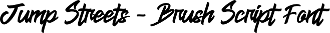 Jump Streets - Brush Script Font Font