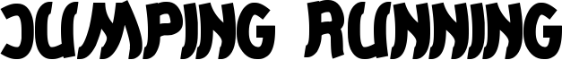 Jumping Running Font