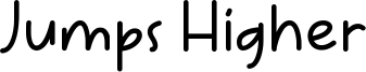 Jumps Higher Font
