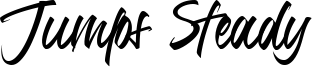 Jumps Steady Font