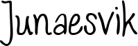 Junaesvik Font