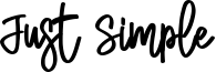 Just Simple Font
