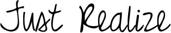 Just Realize Font