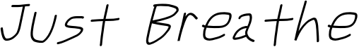 JustBreatheObl4.otf