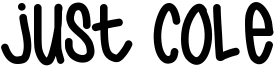 Just Cole Font