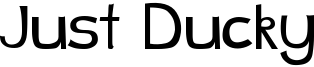 Just Ducky Font