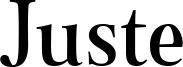 Juste Font