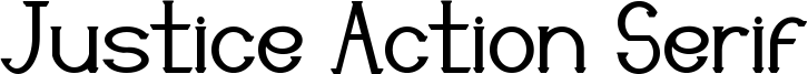 Justice Action Serif Font