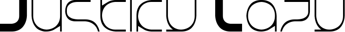 Justify Lazy Font
