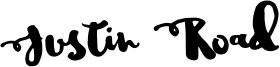 Justin Road Font