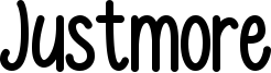 Justmore Font