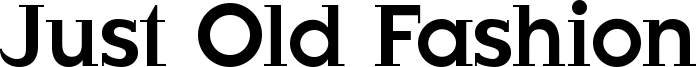 Just Old Fashion Font