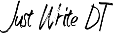 Just Write DT Font