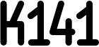 K141 Font
