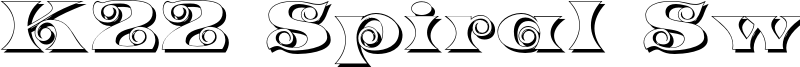 K22 Spiral Swash Shadow.otf