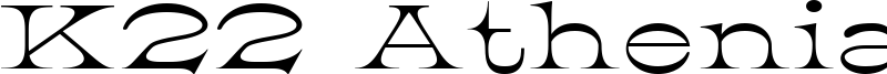 K22 Athenian Wide Font