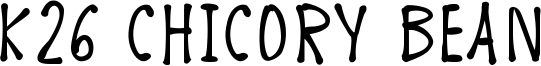 K26 Chicory Bean Font