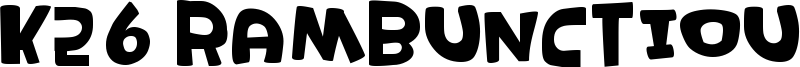 K26 Rambunctious Font