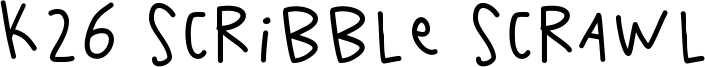 K26 Scribble Scrawl Font