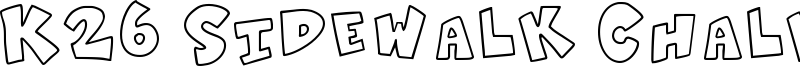 K26 Sidewalk Chalk Font