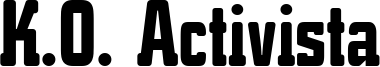 K.O. Activista Font